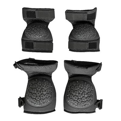 Pads de cotovelo de joelho preto para proteção de treinamento esportivo