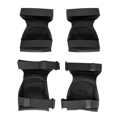 Pads de cotovelo de joelho preto para proteção de treinamento esportivo