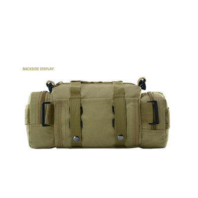 Mochila de campo ao ar livre Sacos de cinto 0,45 Kgs Zipper Hasp fechamento Saco Molle portátil para caminhadas
