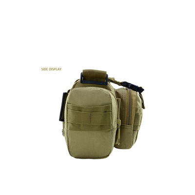 Mochila de campo ao ar livre Sacos de cinto 0,45 Kgs Zipper Hasp fechamento Saco Molle portátil para caminhadas