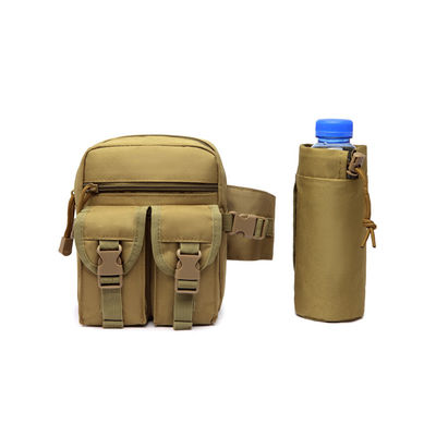 Mochila de cintura multicolor para acampar ao ar livre com cinto e saco de garrafa de água de tipo padrão