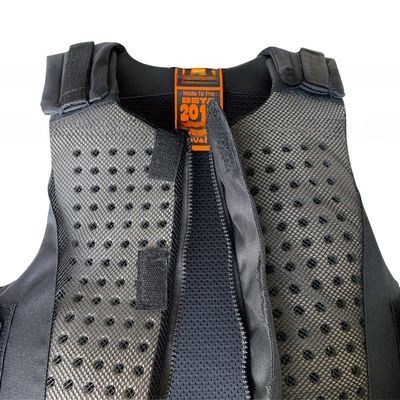 Veste de equitação de tecido de malha para proteção corporal leve na primavera e no outono