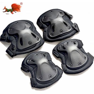 Logotipo personalizado Black Knee Elbow Pads para proteção duradoura