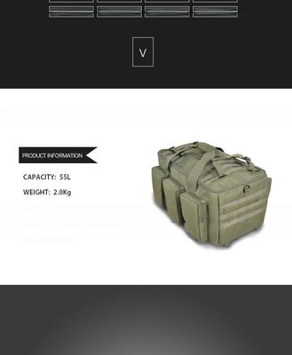Mochila de desporto ao ar livre com grande capacidade e bolso para telemóvel feito de poliéster 600D