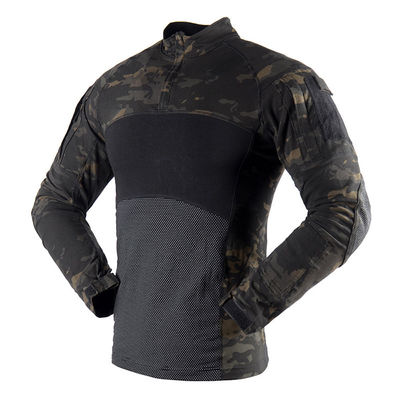 Camiseta de algodão de manga longa de cor personalizada para homens Uniforme de treino de rana de verão