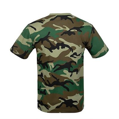 Camiseta curta de treino T-shirt de algodão de pescoço redondo antiestático e respirável para homens