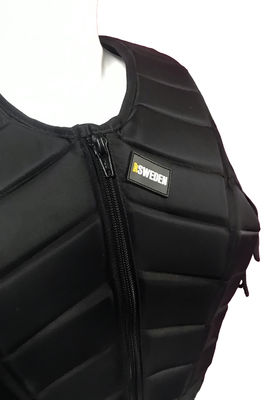 Certificação CE Veste de corpo de cavaleiros de cavalo preto para cuidados e proteção leves
