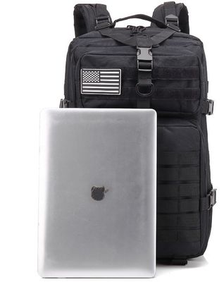 Mochila de 45L Sistema MOLLE de grande capacidade e alça suave para pacote de aventura ao ar livre