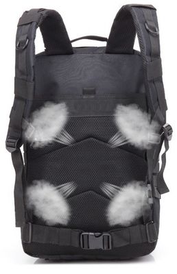 Mochila de 45L Sistema MOLLE de grande capacidade e alça suave para pacote de aventura ao ar livre