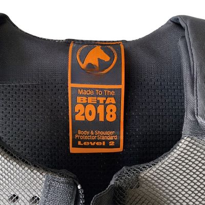 Colete infantil preto de espuma aconchegante certificado para atividades ao ar livre de equitação/equitação