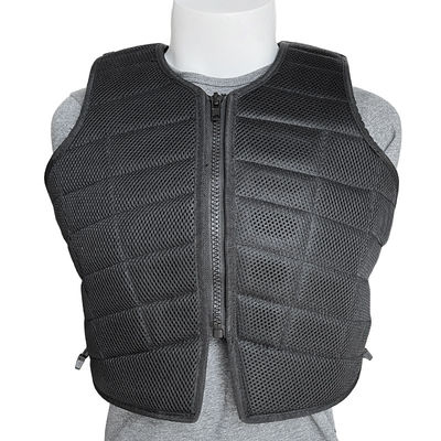 Actividades Equestres ao ar livre Essential Certified Block Foam Padded Black Unisex Vest