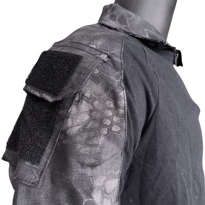 Camisa de tricô de manga longa de poliéster/algodão para homens Traje uniforme de rã em cores personalizadas