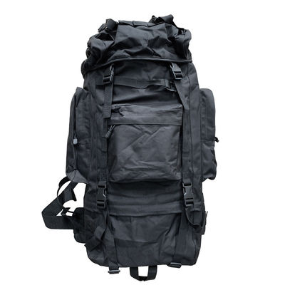 Mochila de acampamento ao ar livre resistente à água 65L de tecido de Oxford para montanhismo de alta capacidade