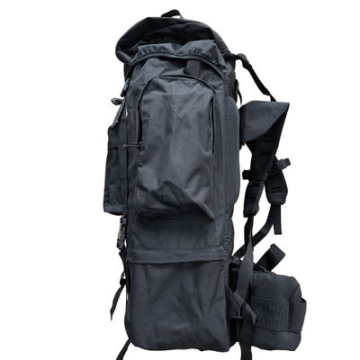 Mochila de acampamento ao ar livre resistente à água 65L de tecido de Oxford para montanhismo de alta capacidade