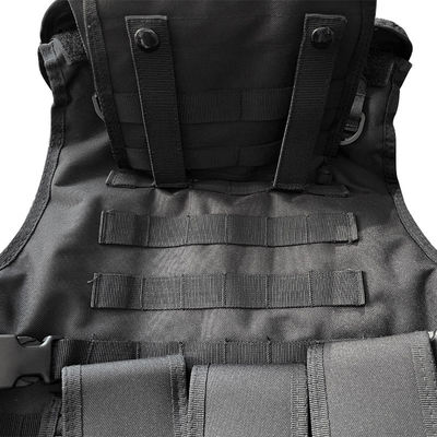Colete de protecção ajustável com sistema Molle em tecido de poliéster