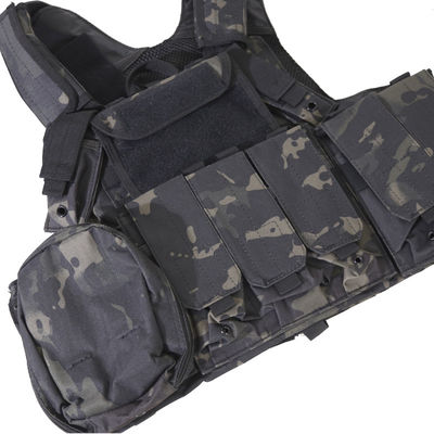 Veste multifuncional ajustável de tecido de poliéster para treino e proteção corporal