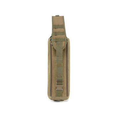 Mochila de ombro inclinada confortável Saco de khaki com armação externa e três bolsos
