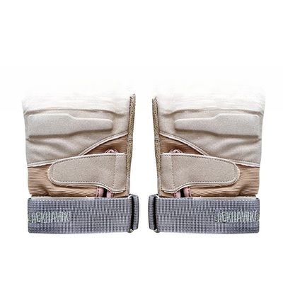 Proteção de mão de meio dedo unisex khaki para atividades ao ar livre