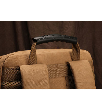 Mochila de tecido de lona para homens, com fecho com fecho de fecho, leve e durável