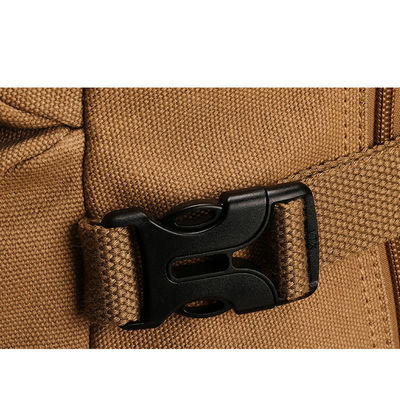 Mochila de tecido de lona para homens, com fecho com fecho de fecho, leve e durável