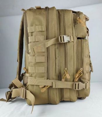Mochila de treino ao ar livre com design flexível e material de algodão poliéster