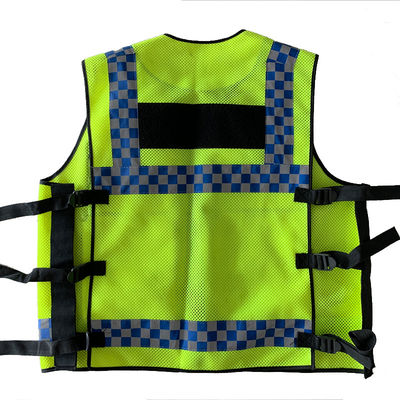 Colete de poliéster de tamanho mais grande para homens com anilha de gancho multifunção e outras características
