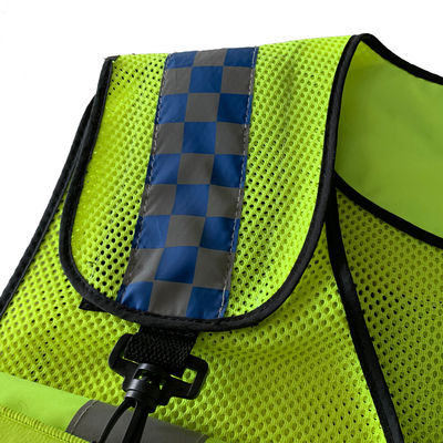 Colete de poliéster de tamanho mais grande para homens com anilha de gancho multifunção e outras características