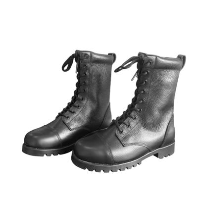 1.5kg Calçados personalizados para homens Pés de vaca pretos Botas de couro com sola de borracha