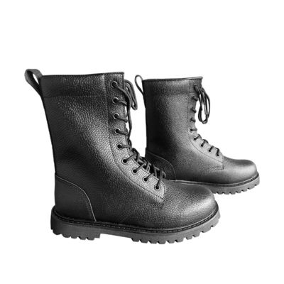 1.5kg Calçados personalizados para homens Pés de vaca pretos Botas de couro com sola de borracha