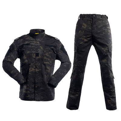 Fusão sem costura para caminhadas ao ar livre Trabalho de treino Traje de manga longa Camisas Calças ACU Homens Uniforme de camuflagem