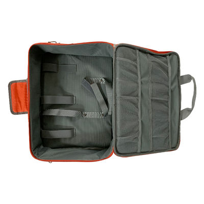 Saco vazio vermelho pequeno de tecido de nylon para kit de primeiros socorros de emergência em casa e viagens