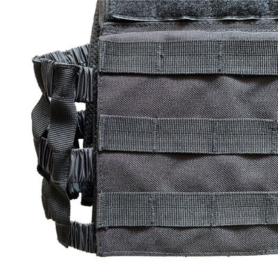 Colete de treino para desporto ao ar livre preto S-XXL com equipamento essencial do sistema de liberação rápida