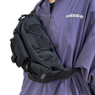 Bolsa de cintura multifunção Softback de cor preta personalizada para capacidade inferior a 21 litros