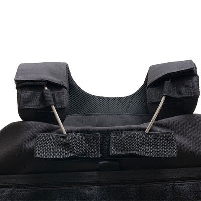 Colete de treino para desporto ao ar livre preto S-XXL com equipamento essencial do sistema de liberação rápida