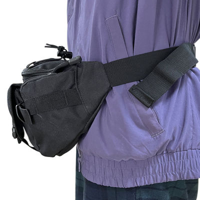 Bolsa de cintura multifunção Softback de cor preta personalizada para capacidade inferior a 21 litros