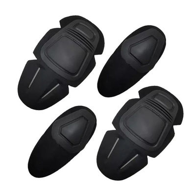 Equipamento de proteção profissional Traje de rã de poliéster preto Acessórios para joelhos e apoio de cotovelo