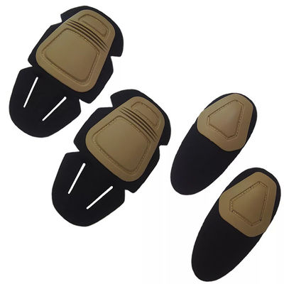 Equipamento de proteção profissional Traje de rã de poliéster preto Acessórios para joelhos e apoio de cotovelo