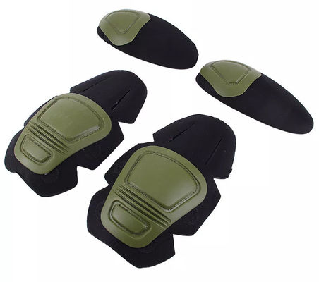 Equipamento de proteção profissional Traje de rã de poliéster preto Acessórios para joelhos e apoio de cotovelo