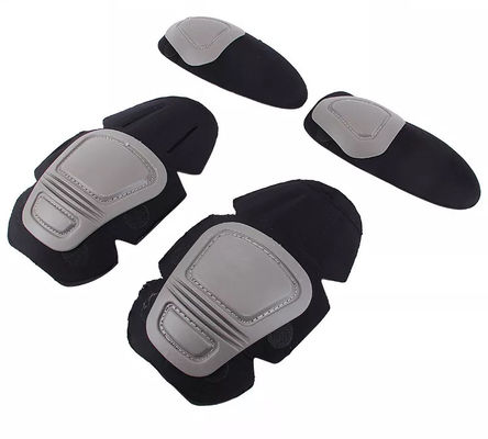 Equipamento de proteção profissional Traje de rã de poliéster preto Acessórios para joelhos e apoio de cotovelo
