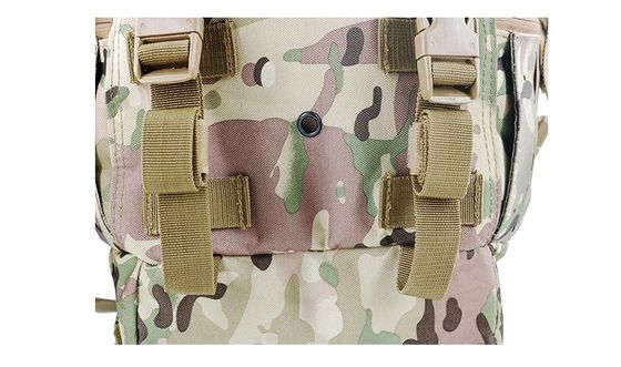 Exercício ao ar livre Mochila à prova d'água com sistema Molle e costas fisiológicas curvas