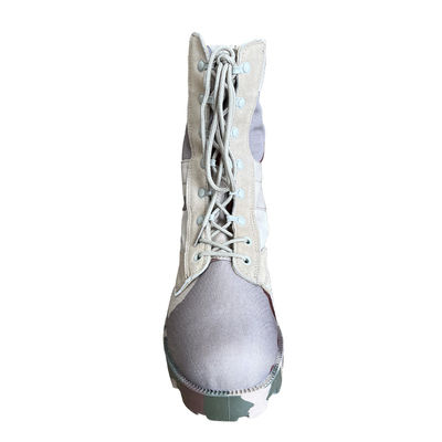 Botas verdes de deserto e botas de selva masculina com fecho de couro genuíno