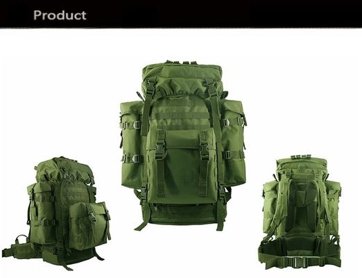 Mochila personalizada com padrão de paisagem tipo 80L para esportes ao ar livre e acampamento