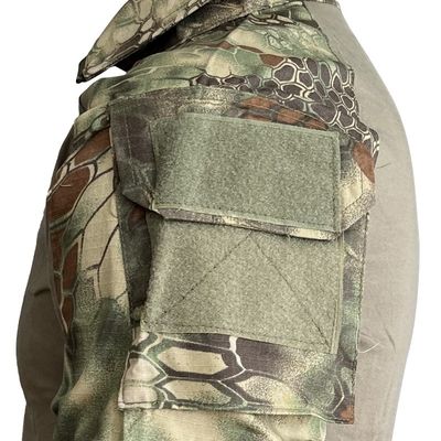 Traje respirável para o exterior Traje de sapo preto verde-oliva com 4 estações e tecido TWILL