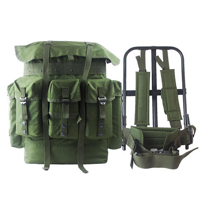 Mochila de montanhismo à prova d'água com estrutura de alumínio, estrutura de ferro e grande capacidade