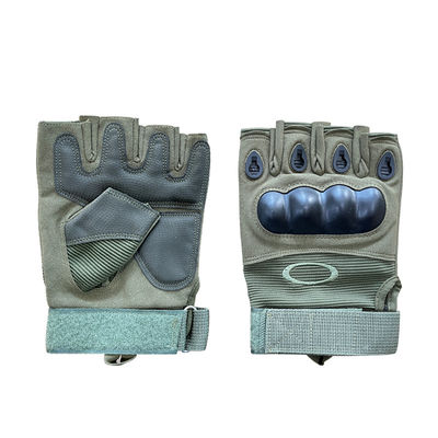 Proteção Guantes de Treinamento de Segurança Meio dedo verde personalizado para proteção máxima