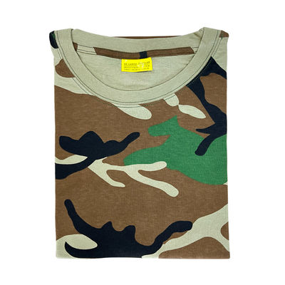 Proteção básica T-shirt masculino para treino de desportos ao ar livre e algodão de poliéster