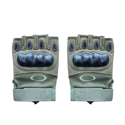 Proteção Guantes de Treinamento de Segurança Meio dedo verde personalizado para proteção máxima