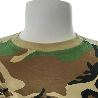 Proteção básica T-shirt masculino para treino de desportos ao ar livre e algodão de poliéster