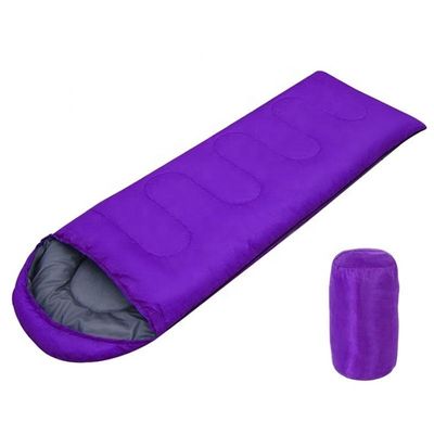 Acampamento ao ar livre cores personalizadas impermeáveis saco de dormir grande com algodão quente