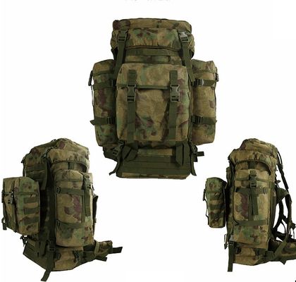 Saco de viagem de tecido de oxford 80L 900D de revestimento de poliéster com fita de PP e fivela POM